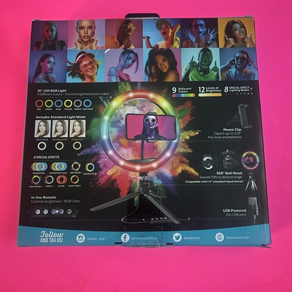 10" Tabletop RGB Ring Light - Picture 2 of 2